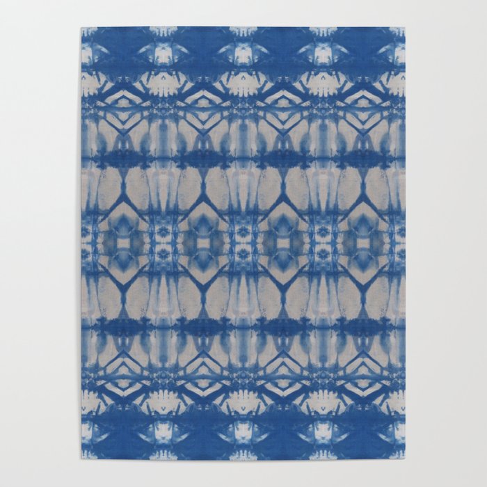 Natural Shibori Flowers Poster Gallery Image 1