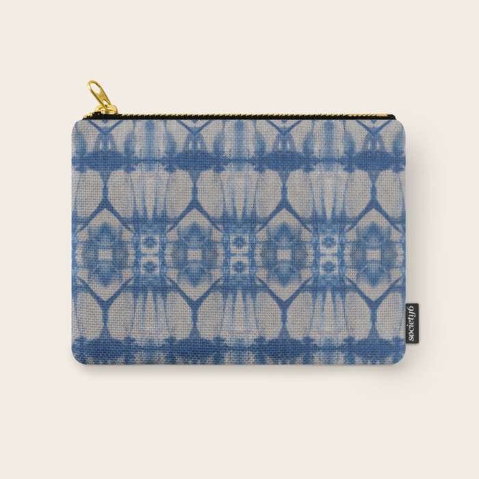 Natural Shibori Flowers Carry All Pouch Gallery Image 1