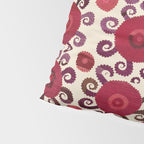 Samarkand  Southwest Uzbekistan Suzani Embroidery Print Pillow Sham Gallery Image 4