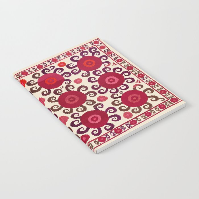 Samarkand  Southwest Uzbekistan Suzani Embroidery Print Notebook Gallery Image 2