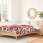 Samarkand  Southwest Uzbekistan Suzani Embroidery Print Duvet Cover Gallery Image 2
