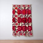 Samarkand  Southwest Uzbekistan Suzani Embroidery Print Window Curtain Gallery Image 3