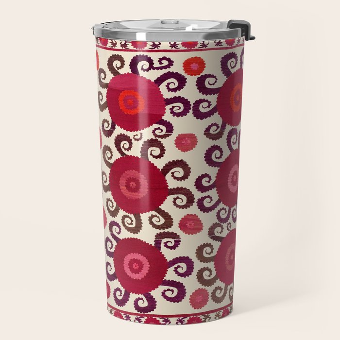 Samarkand  Southwest Uzbekistan Suzani Embroidery Print Travel Mug Gallery Image 2