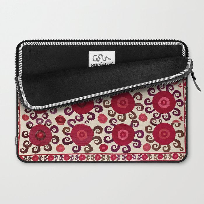 Samarkand  Southwest Uzbekistan Suzani Embroidery Print Laptop Sleeve Gallery Image 2