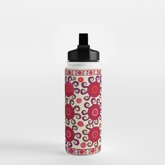Samarkand  Southwest Uzbekistan Suzani Embroidery Print Water Bottle Gallery Image 2