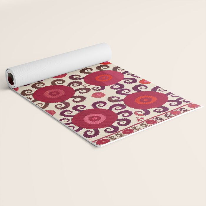 Samarkand  Southwest Uzbekistan Suzani Embroidery Print Yoga Mat Gallery Image 2