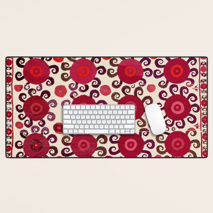 Samarkand  Southwest Uzbekistan Suzani Embroidery Print Desk Mat Gallery Image 1