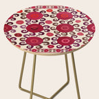 Samarkand  Southwest Uzbekistan Suzani Embroidery Print Side Table Gallery Image 2