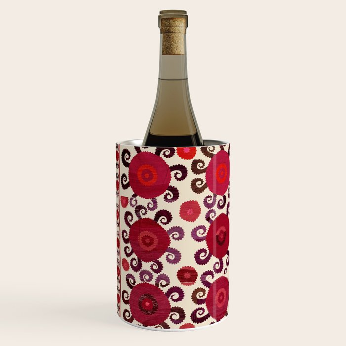 Samarkand  Southwest Uzbekistan Suzani Embroidery Print Wine Chiller Gallery Image 2