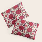 Samarkand  Southwest Uzbekistan Suzani Embroidery Print Pillow Sham Gallery Image 3