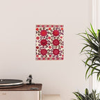 Samarkand  Southwest Uzbekistan Suzani Embroidery Print Poster Gallery Image 2