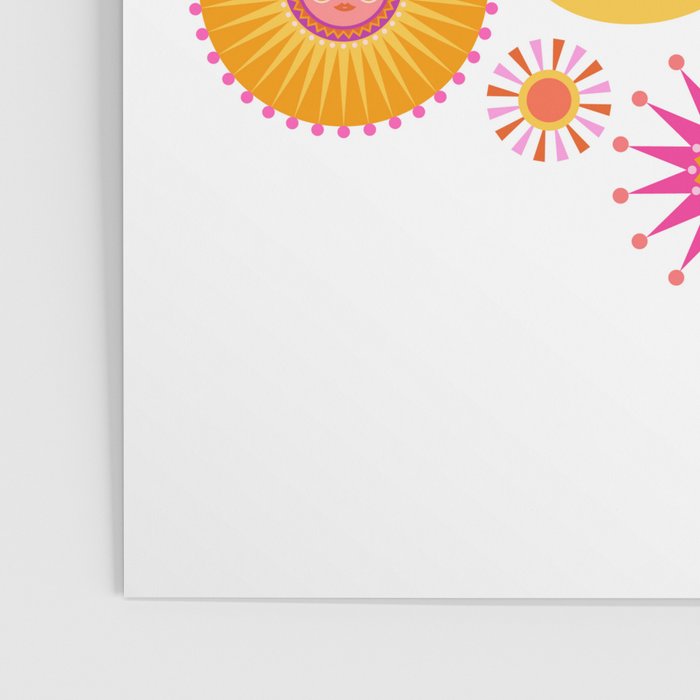 Here Comes the Sun - Pink and Yellow Poster Gallery Image 3