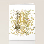 Hamsa Hand - Gold Palette Stationery Card Gallery Image 2