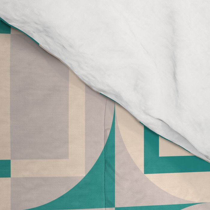 Mid Century Modern Geometric Fusion Comforter Gallery Image 4