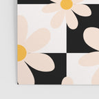 Black and White Checkered Daisy pattern  Poster Gallery Image 3