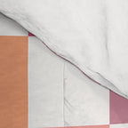Orange, Pink & Yellow Checkered Pattern Comforter Gallery Image 4