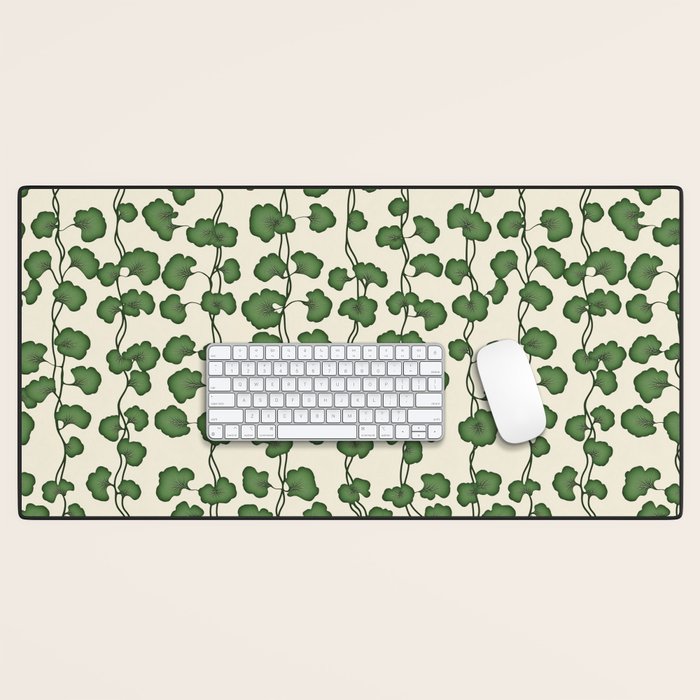 Trailing Vines Botanical Pattern Desk Mat Gallery Image 1