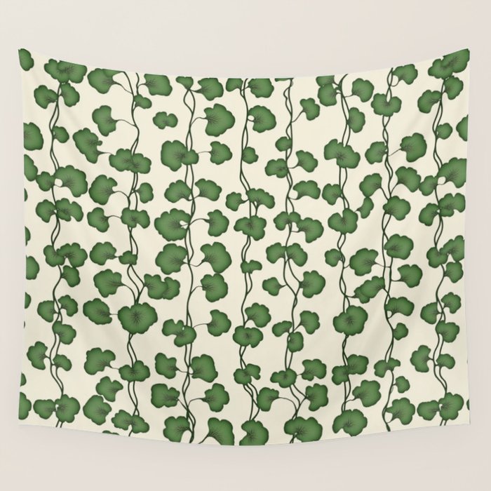 Trailing Vines Botanical Pattern Wall Tapestry Gallery Image 4