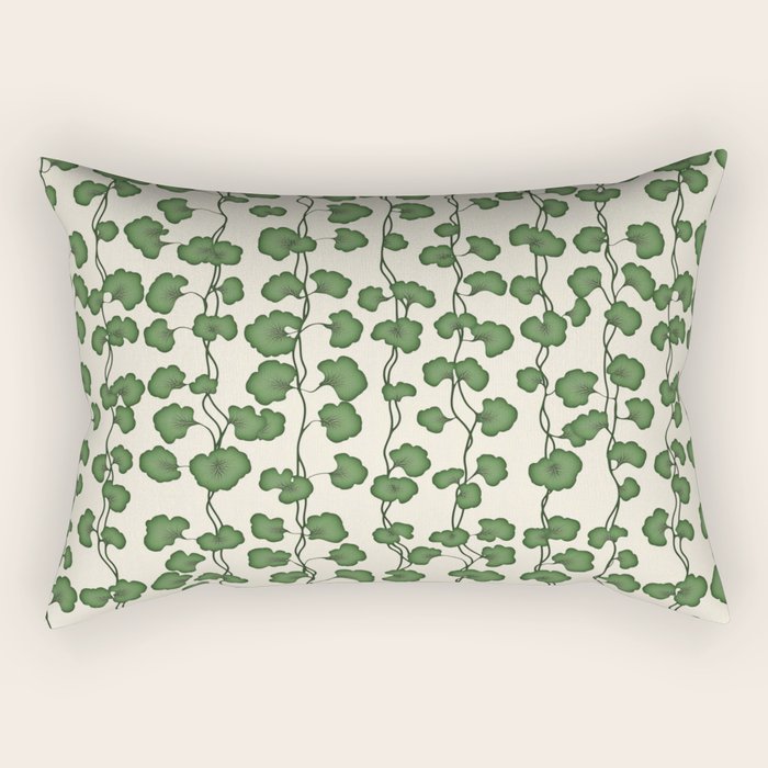 Trailing Vines Botanical Pattern Rectangular Pillow Gallery Image 1
