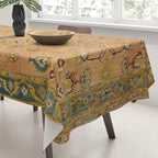 Persian Heritage Rug Design in Warm Earth Tones Tablecloth Gallery Image 3