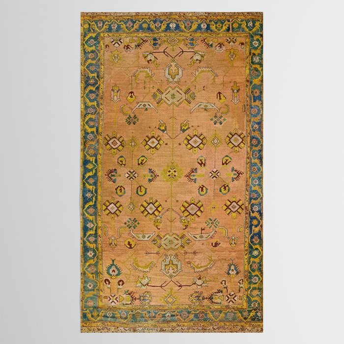 Persian Heritage Rug Design in Warm Earth Tones Tablecloth Gallery Image 2