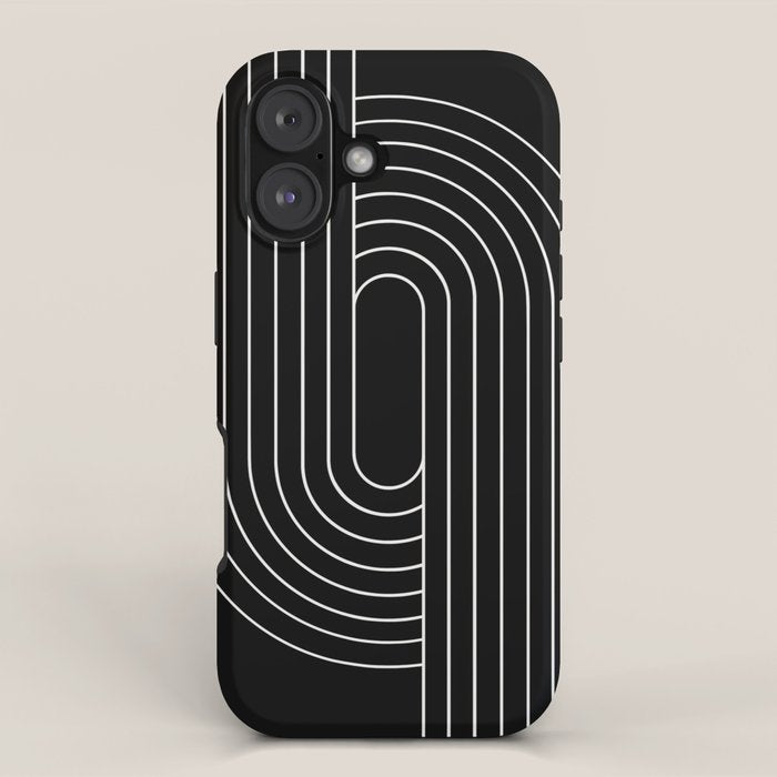 Oval Lines Abstract XIII iPhone Case Gallery Image 1