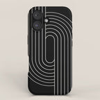 Oval Lines Abstract XIII iPhone Case Gallery Image 1