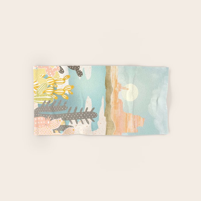 Retro Desert Oasis Towels Gallery Image 1