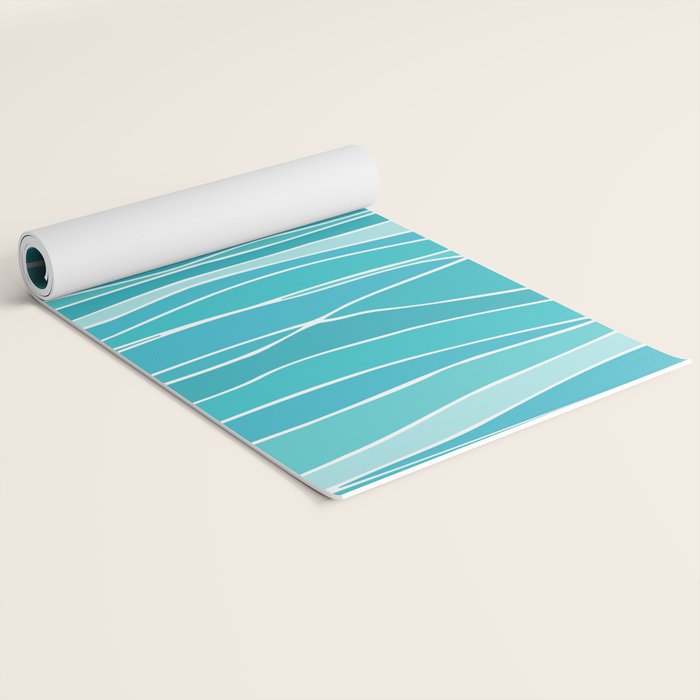 Caribbean Blue Ocean Waves Yoga Mat Gallery Image 2