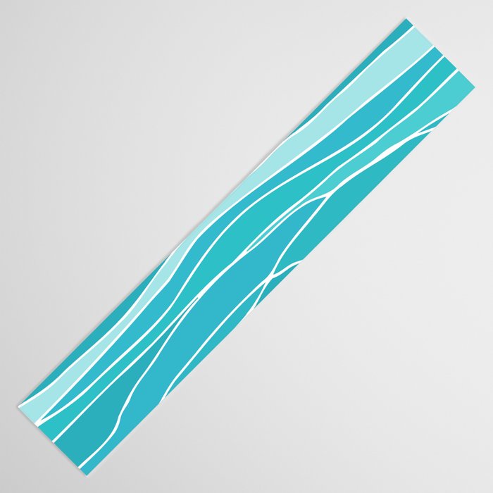 Caribbean Blue Ocean Waves Table Runner Gallery Image 3