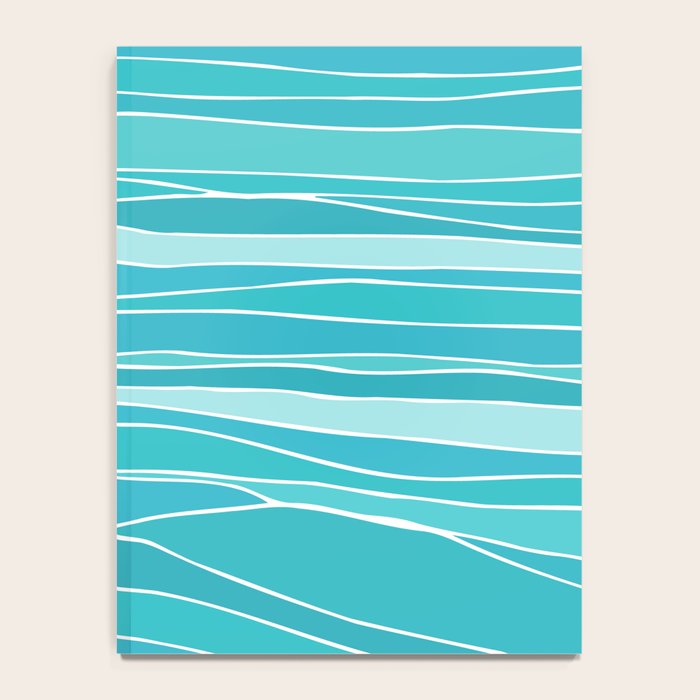 Caribbean Blue Ocean Waves Notebook Gallery Image 4