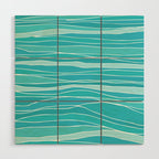 Caribbean Blue Ocean Waves Wood Wall Art Gallery Image 1