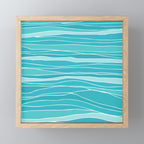 Caribbean Blue Ocean Waves Mini Art Print Gallery Image 1