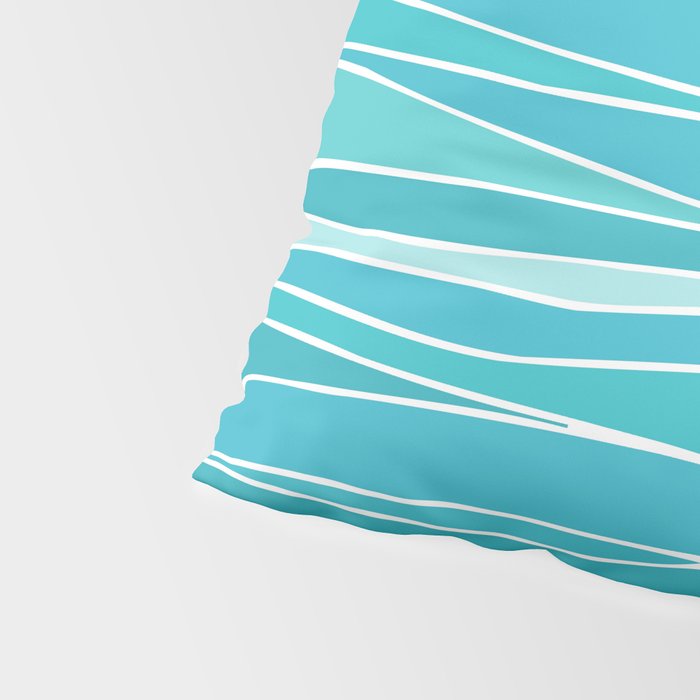 Caribbean Blue Ocean Waves Pillow Sham Gallery Image 4