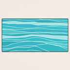 Caribbean Blue Ocean Waves Desk Mat Gallery Image 3