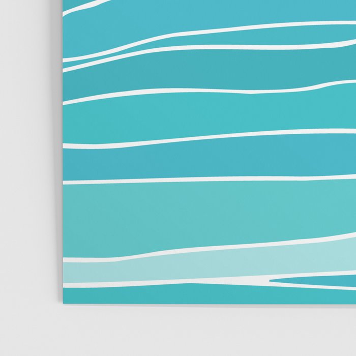 Caribbean Blue Ocean Waves Poster Gallery Image 3