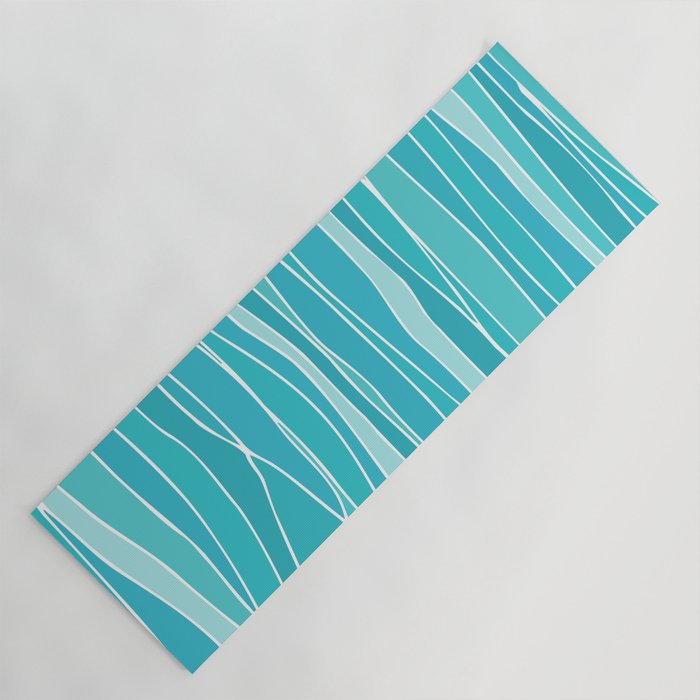 Caribbean Blue Ocean Waves Yoga Mat Gallery Image 1