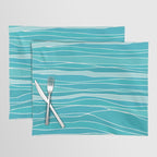 Caribbean Blue Ocean Waves Placemat Gallery Image 1
