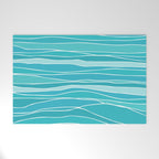 Caribbean Blue Ocean Waves Welcome Mat Gallery Image 1