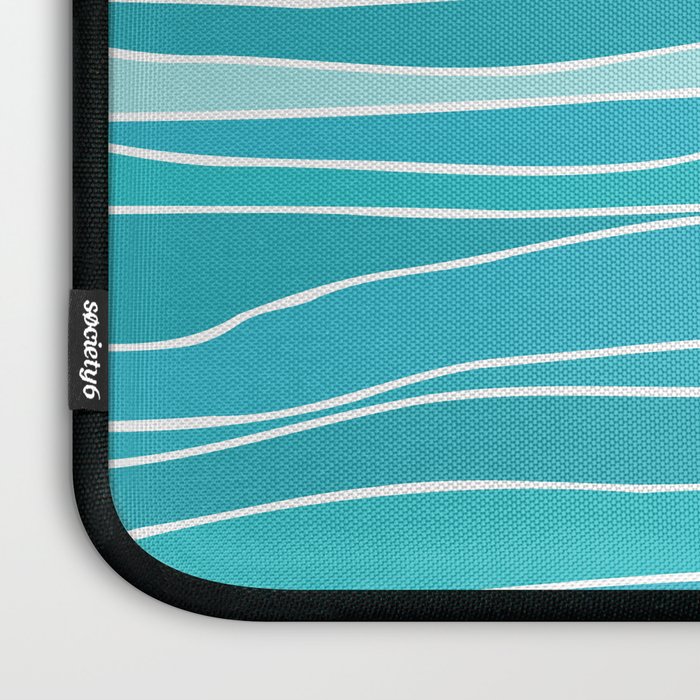 Caribbean Blue Ocean Waves Laptop Sleeve Gallery Image 3