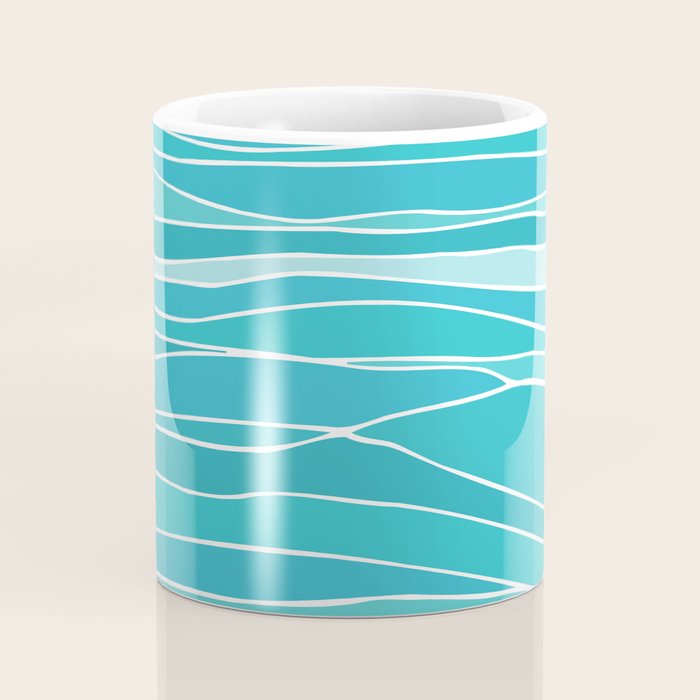Caribbean Blue Ocean Waves Coffee Mug Gallery Image 4