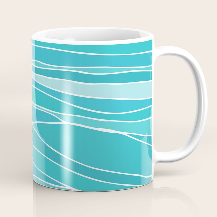 Caribbean Blue Ocean Waves Coffee Mug Gallery Image 1