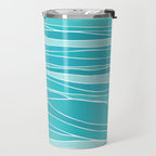 Caribbean Blue Ocean Waves Travel Mug Gallery Image 2