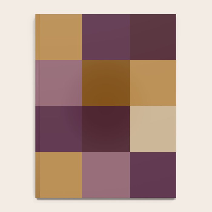 Bold Autumn Checks Pattern - Large XII Notebook Gallery Image 4