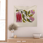 Pink Orchid Wall Tapestry Gallery Image 2