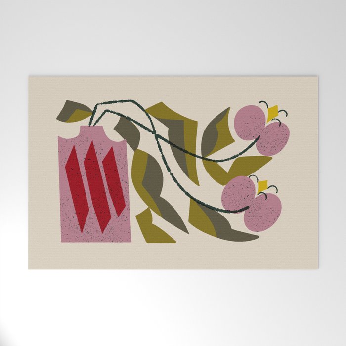 Pink Orchid Welcome Mat Gallery Image 1