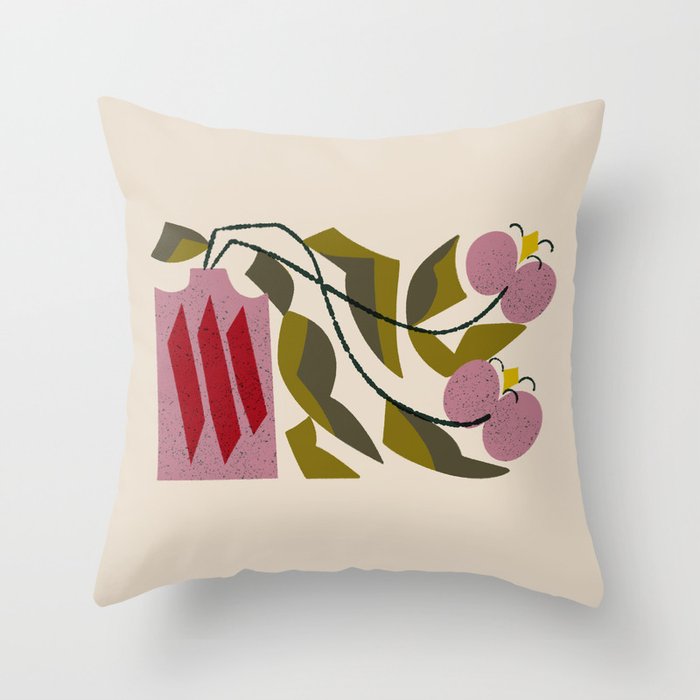 Pink Orchid Throw Pillow Gallery Image 6