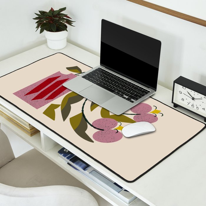 Pink Orchid Desk Mat Gallery Image 2