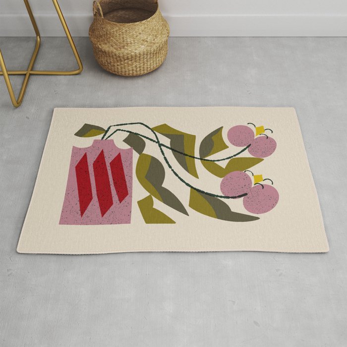 Pink Orchid Rug Gallery Image 1