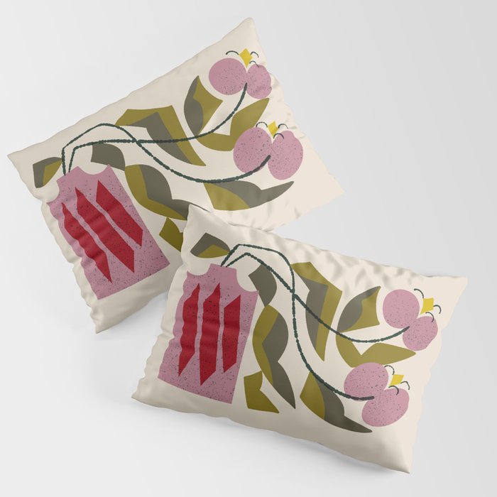Pink Orchid Pillow Sham Gallery Image 1